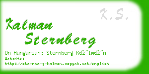 kalman sternberg business card